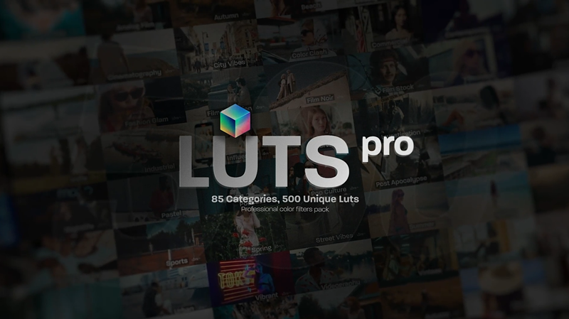 LUTs Pro：专业调色包丨500款LUT/支持PR/AE/FCPX/达芬奇等